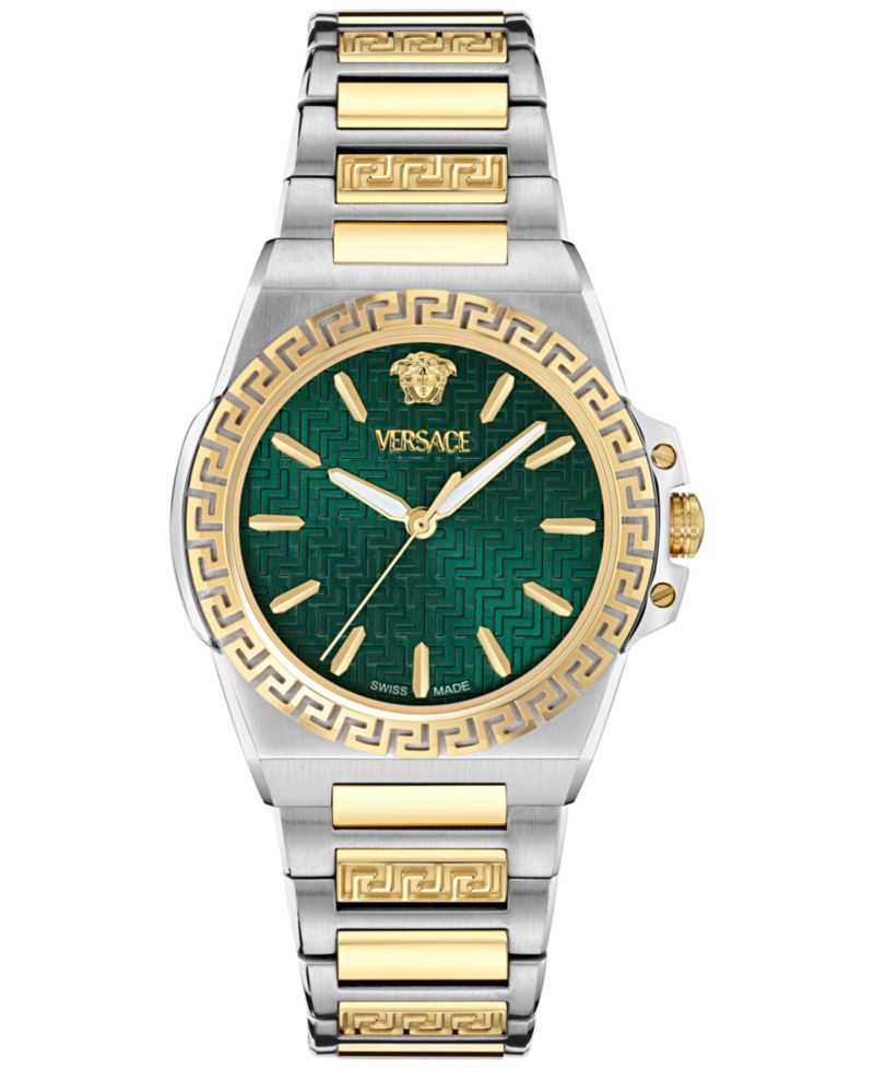 Women's Swiss Greca Reaction Two-Tone Stainless Steel Bracelet Watch 38mm