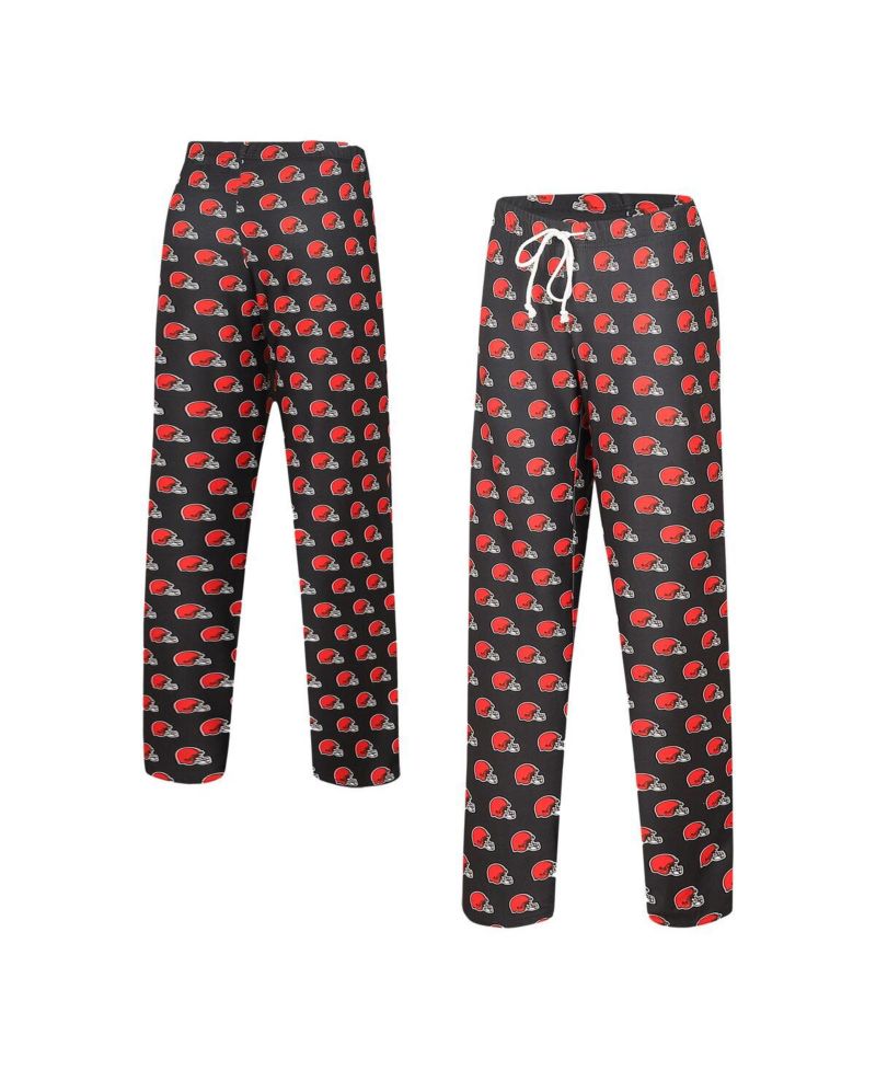 Women's Brown Cleveland Browns Gauge Allover Print Sleep Pants