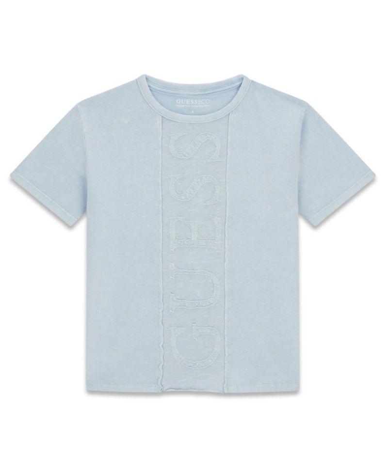 Boys' 7-18 Garment-Dyed Logo T-Shirt
