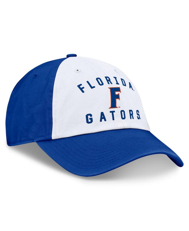 Men's White/Royal Florida Gators Heritage Weston Adjustable Hat