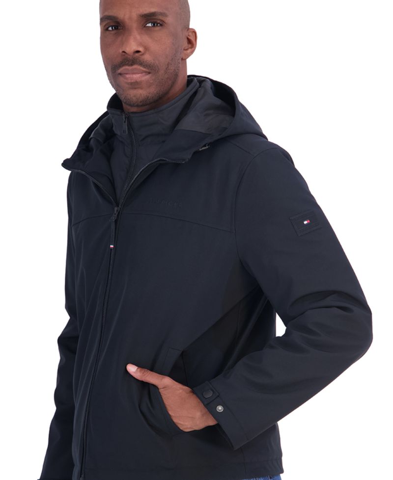 Men's Open Bottom Soft Shell Bib Jacket