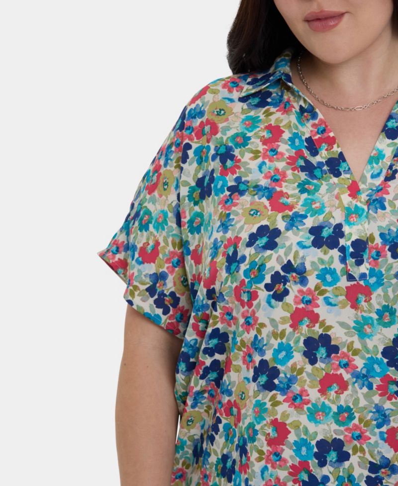 Plus Size Becky Short-Sleeve Top