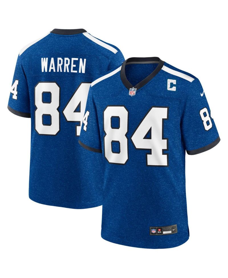 Men's Tyler Warren Heather Royal Indianapolis Colts Alternate 2 Indiana Nights Game Jersey