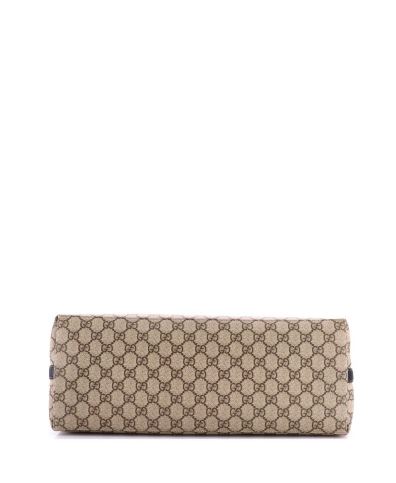 Large GG Emblem Coated Canvas Tote