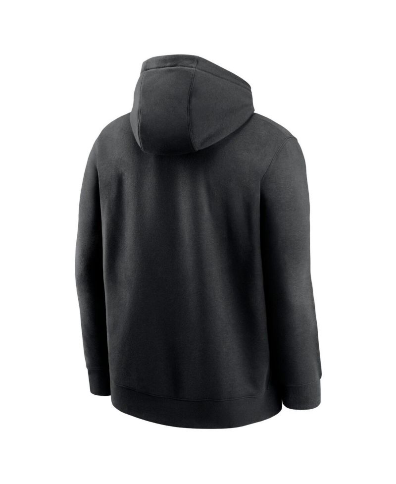 Men's Black Carolina Panthers Club Logo Pullover Hoodie
