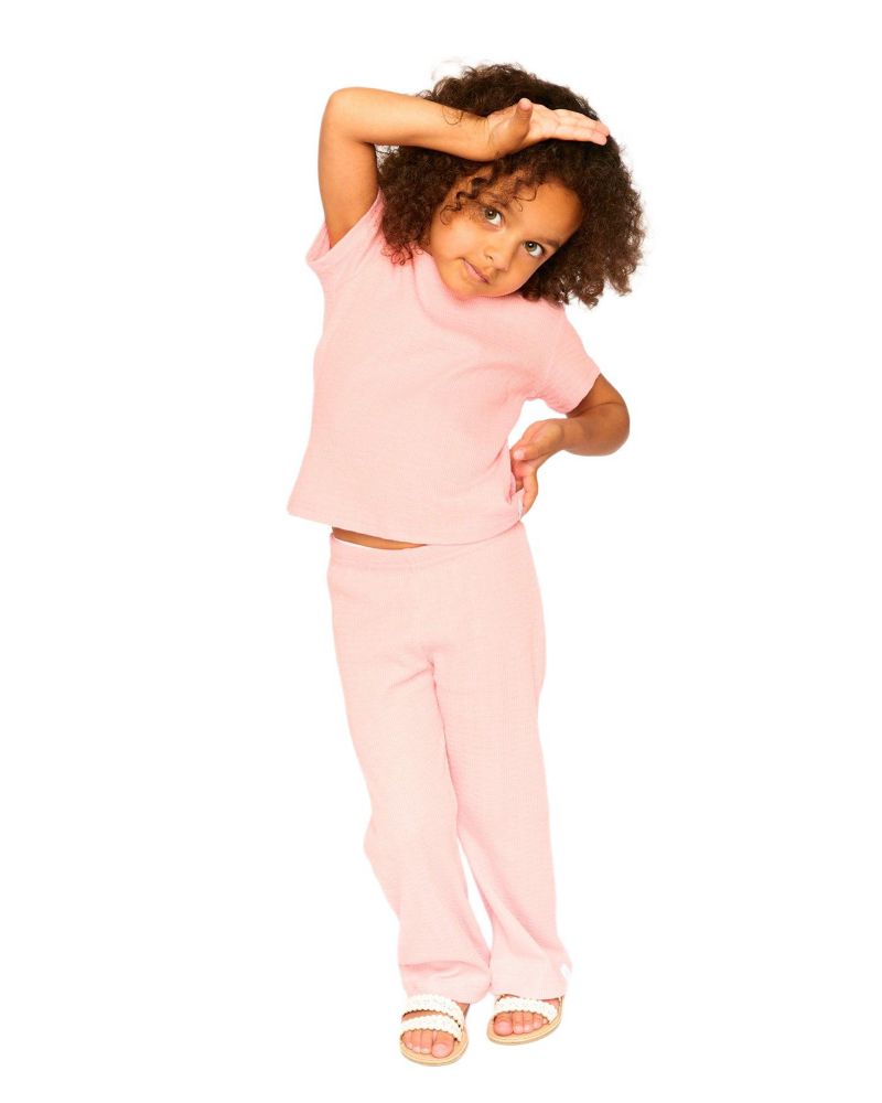Baby Girls Crinkle Jersey Leggings