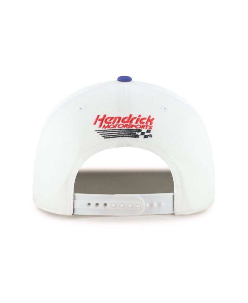 Men's '47 White/Yellow Chase Elliott Flame Hitch Adjustable Hat