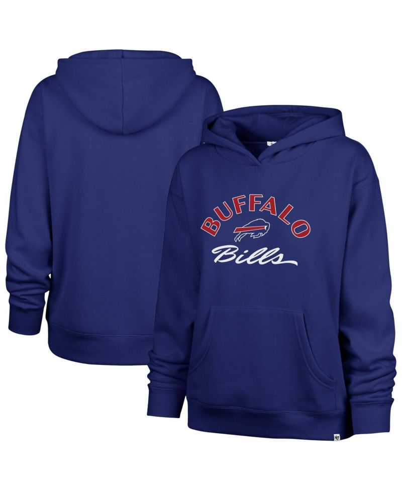Women's Royal Buffalo Bills Plus Size Whirlwind Naomi Hoodie
