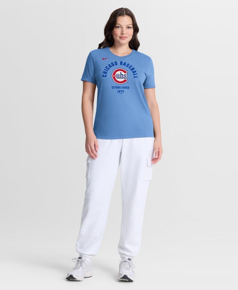 Women's Light Blue Chicago Cubs Alternate T-Shirt