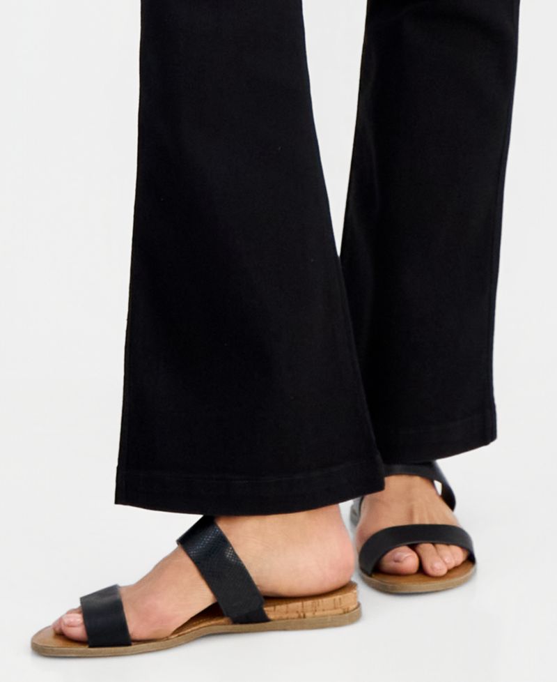 Petite Pull-On Shaping High-Rise Bootcut Jeans