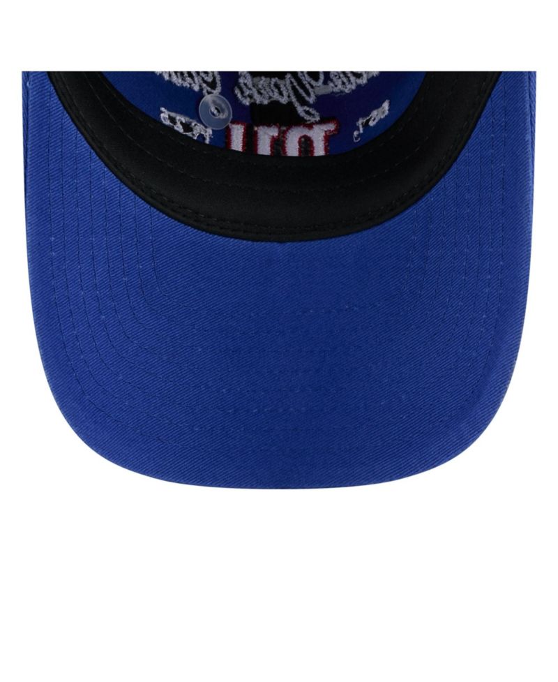 Women's Royal New York Giants Script Casual Classic Adjustable Hat