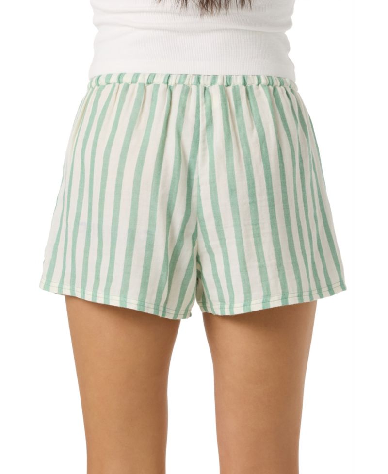 Women's Cotton Brenda Stripe Mid-Rise Shorts