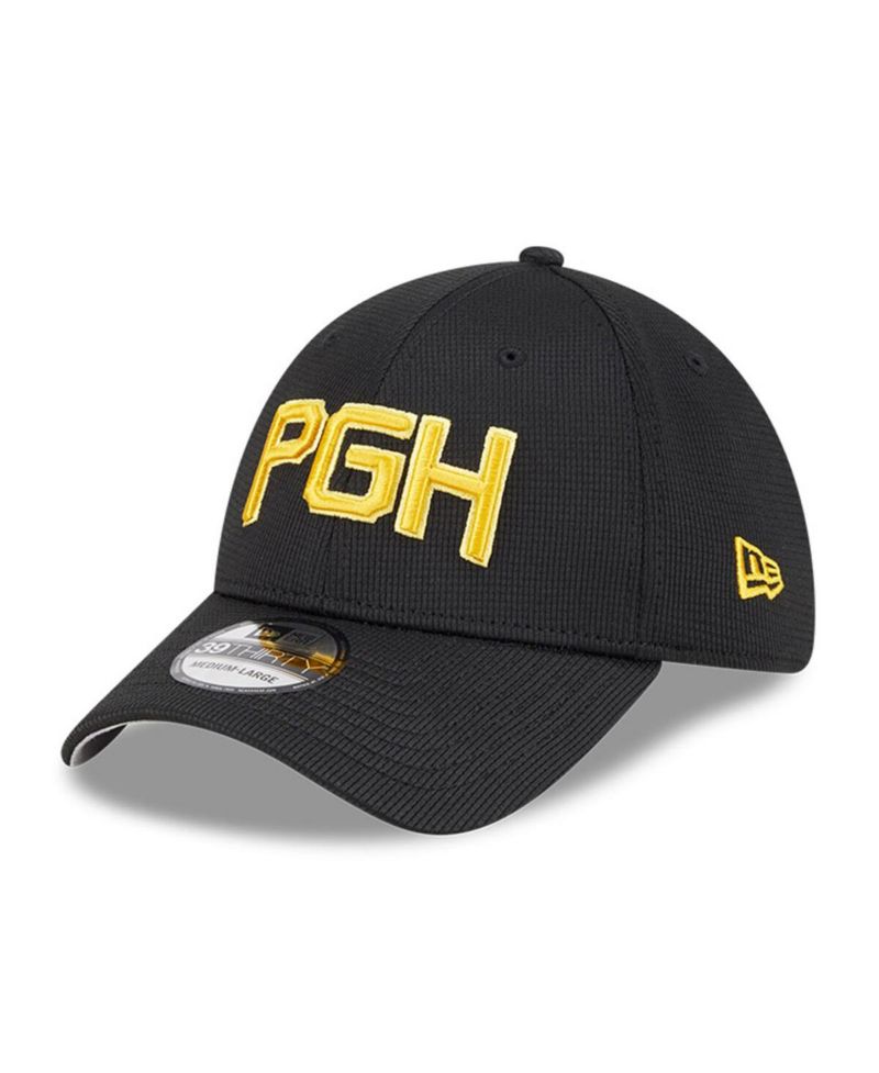Men's Black Pittsburgh Pirates City Connect Batting Practice 39THIRTY Flex Hat