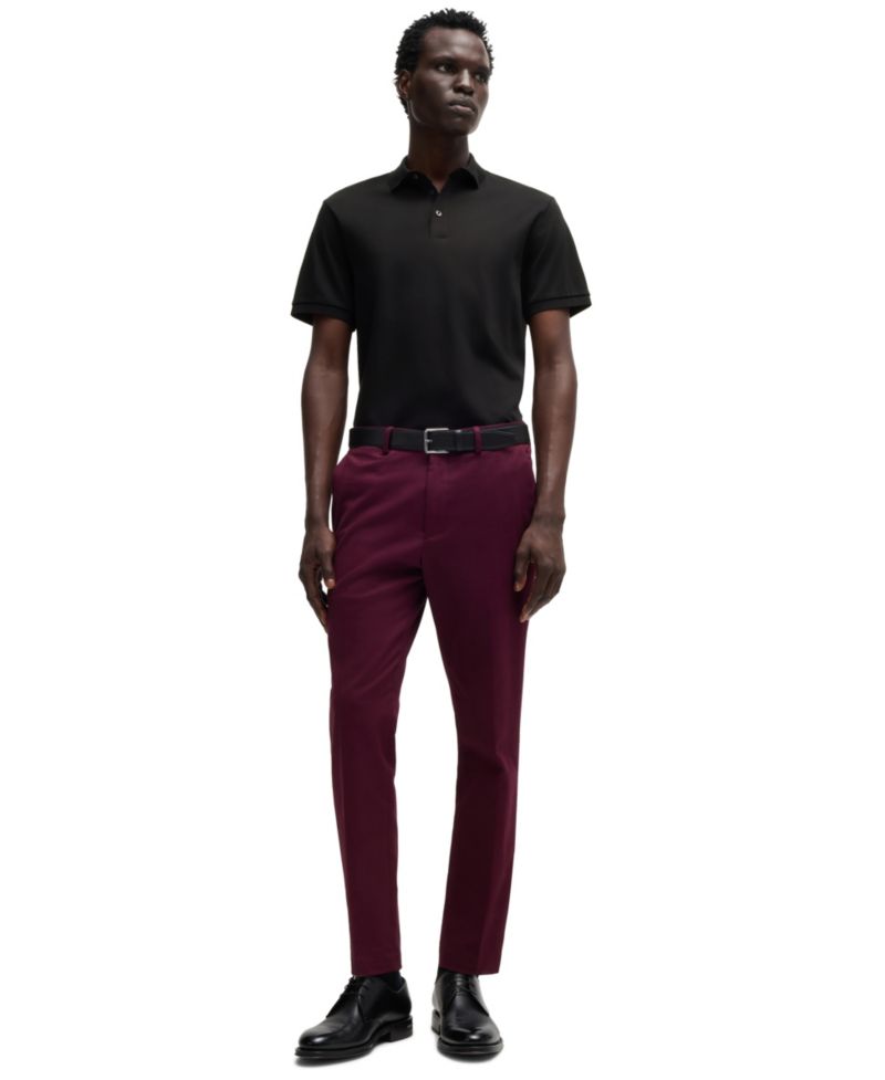 Men's Mercerized Cotton Regular-Fit Polo Shirt