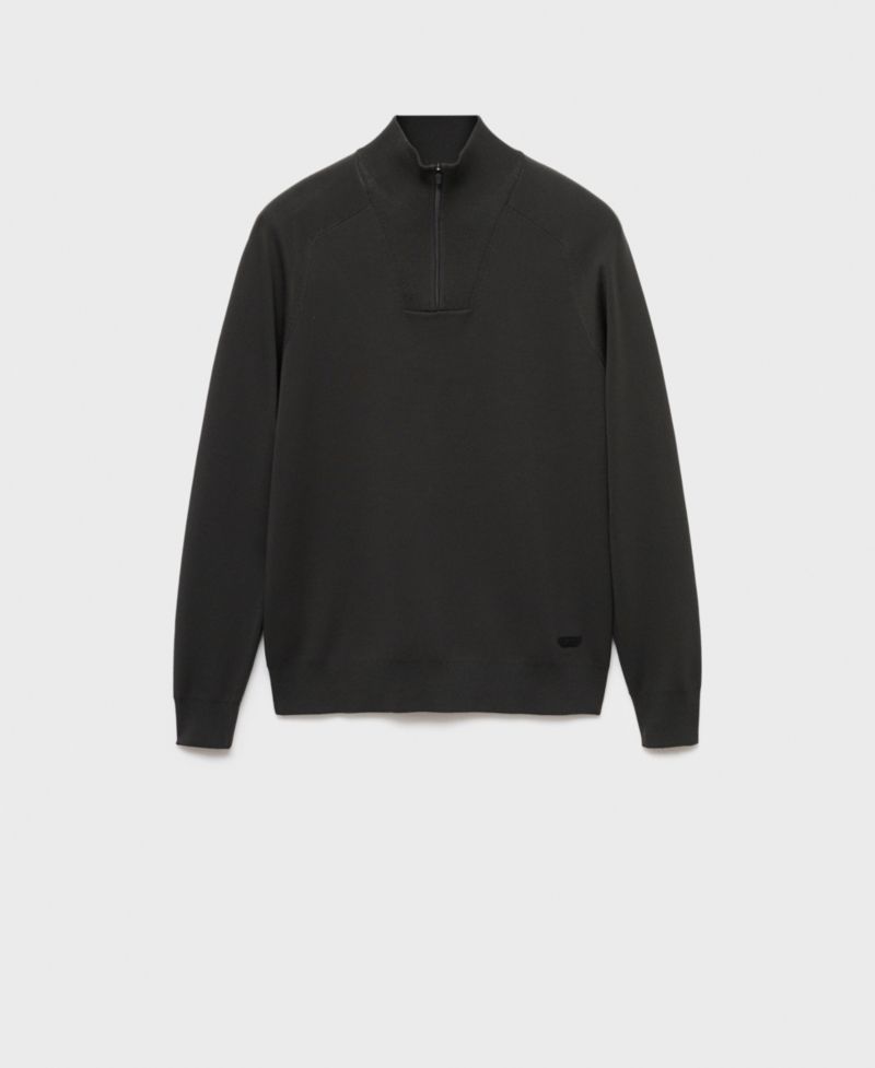 Men's Breathable Zip-Neck Sweater