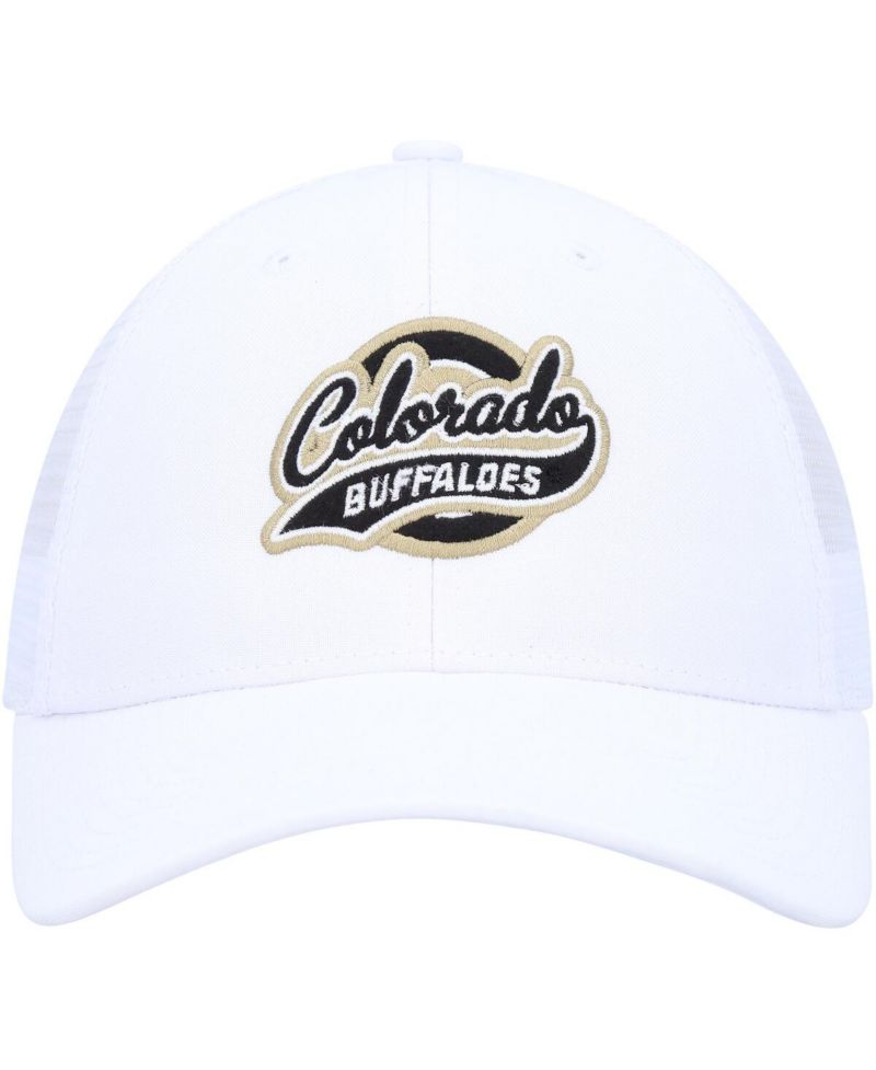 Men's White Colorado Buffaloes Brant Trucker Adjustable Hat