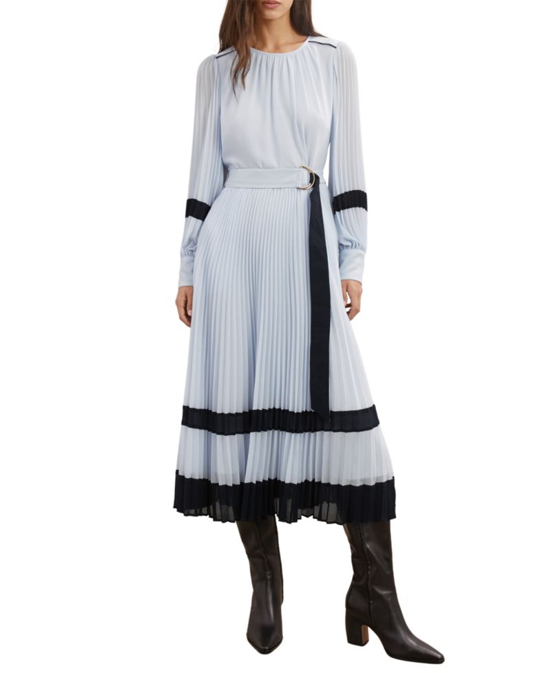 Women's Tori Colour-Block Pleated Midi Dress