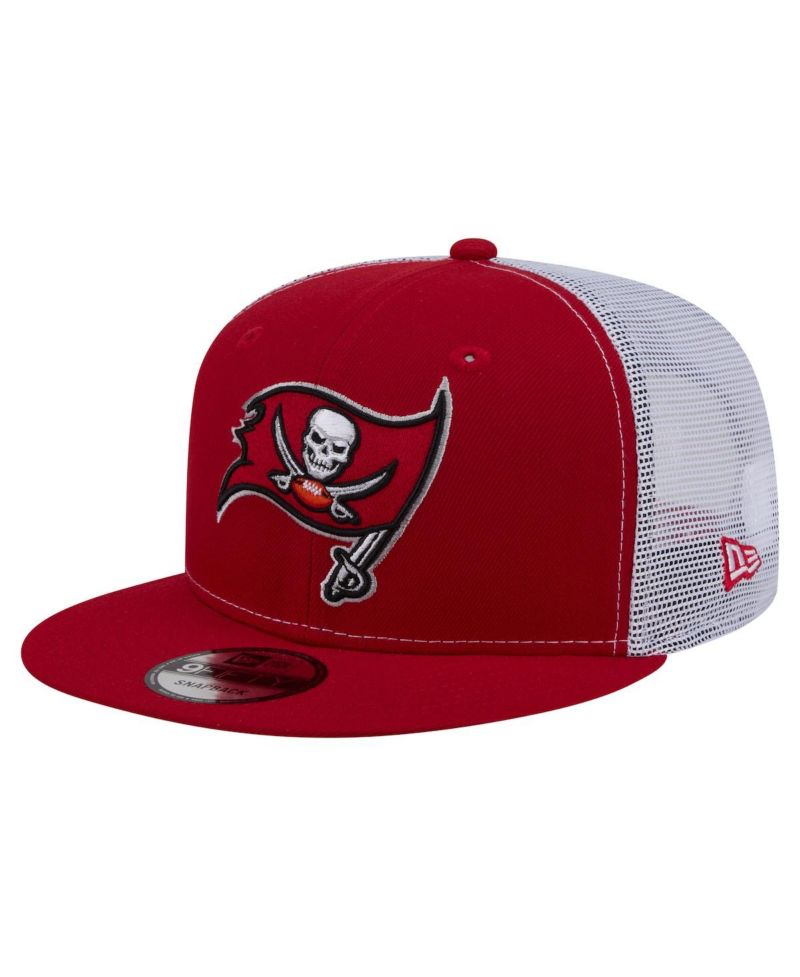 Men's Red Tampa Bay Buccaneers Core Team 9FIFTY Trucker Snapback Hat