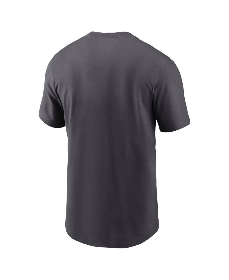 Men's Anthracite Denver Broncos Primetime Wordmark Essential T-Shirt
