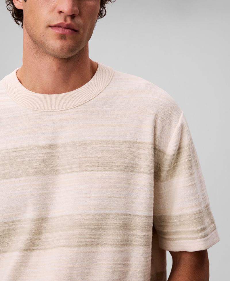 Men's Horizontal Stripe Short-Sleeve T-Shirt