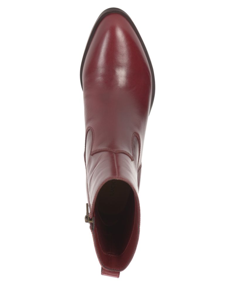 Women's Flara Leather Almond Toe Ankle Booties