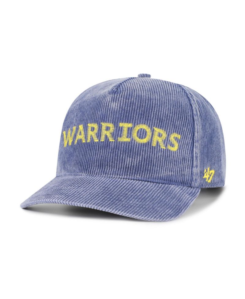 Men's '47 Blue Golden State Warriors Reclaim Snow Wash Corduroy Adjustable Hitch Hat