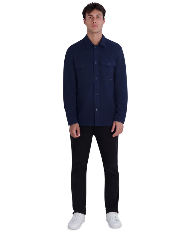 Men's Pique Shirt Jacket