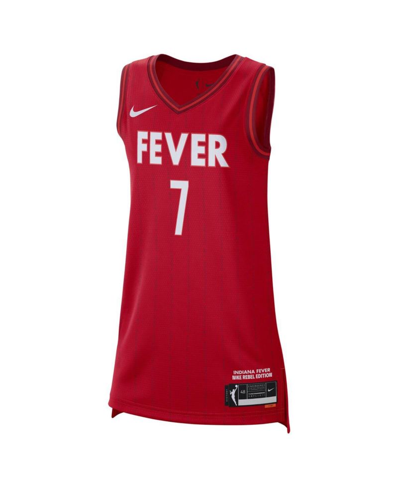 Men's and Women's Aliyah Boston Red Indiana Fever Rebel Edition Player Jersey