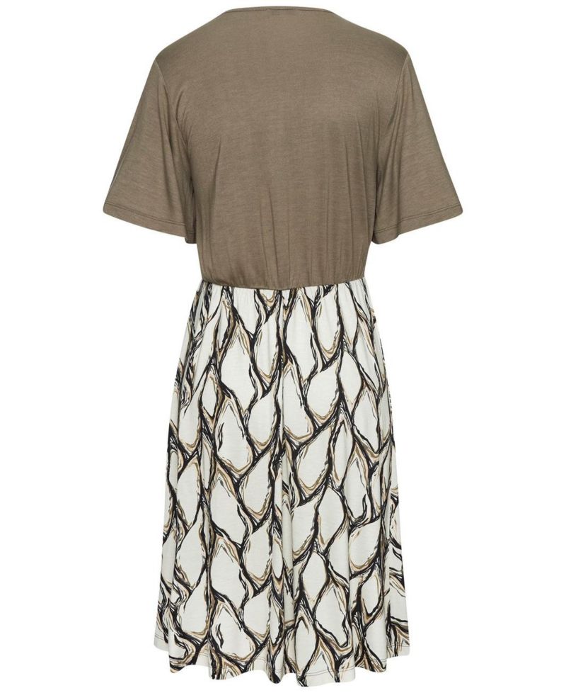 Women's Short-Sleeve A-Line Mini Dress