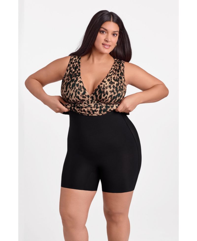 Women's Sculpting Shapewear Midi Dress