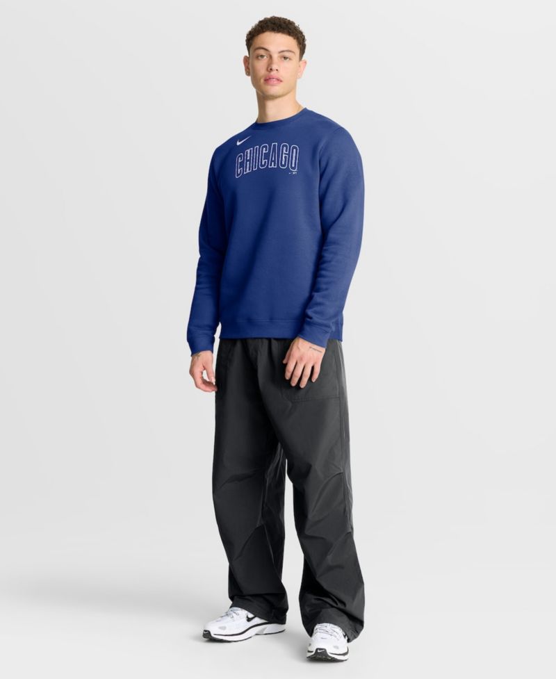 Men's Royal Chicago Cubs Primetime Wordmark Sweatshirt