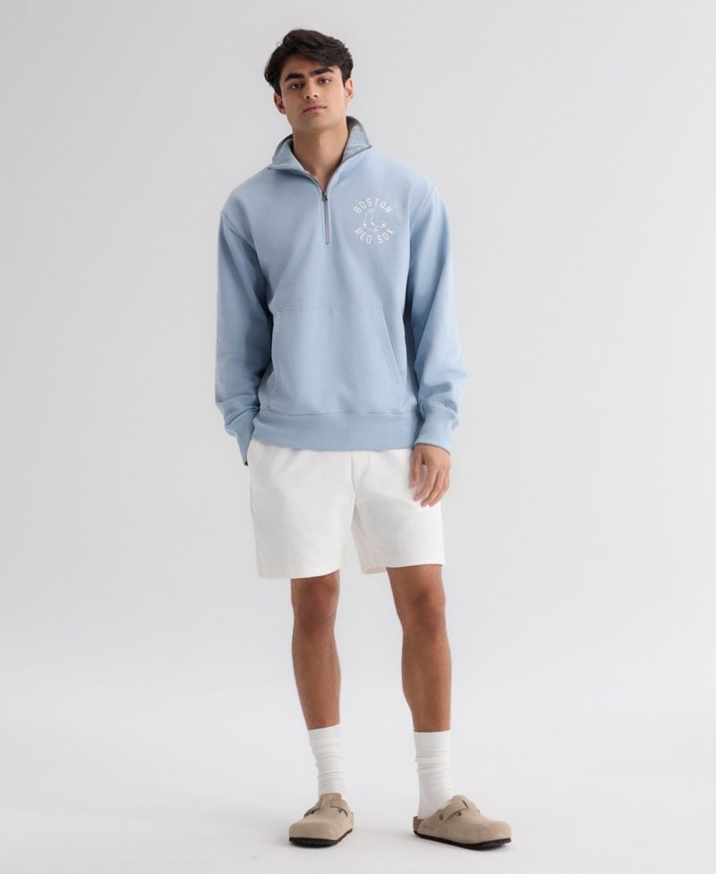 Men's Boston Red Sox Iconic Quarter-Zip Sweatshirt