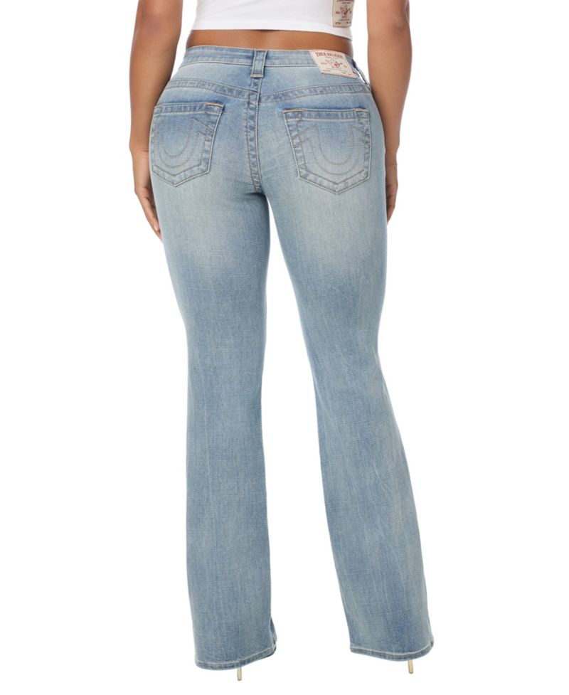 Women's Super T Stretch Light Rinse Mid-Rise Bootcut Jeans