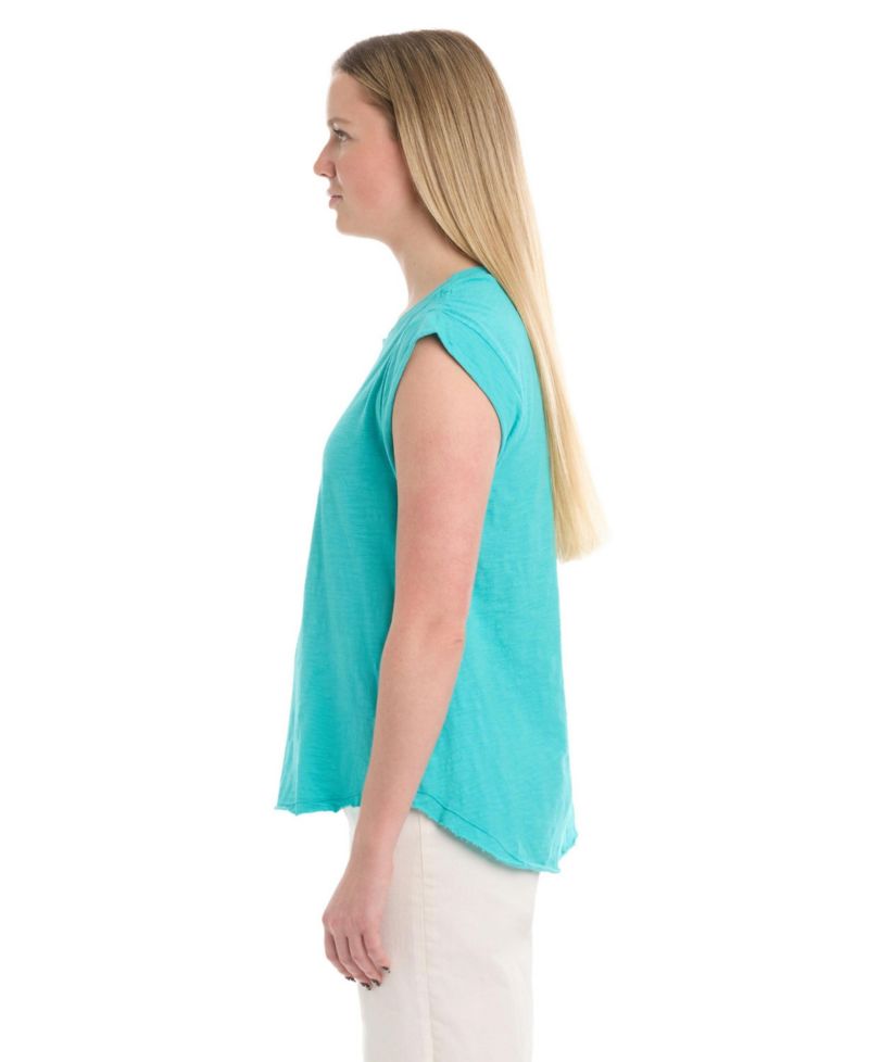 Women's Ruched Shoulder Tee