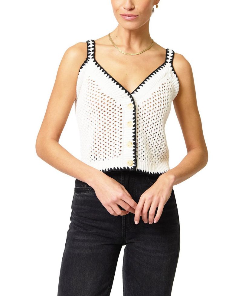 Women's Noa Crochet Button Tank
