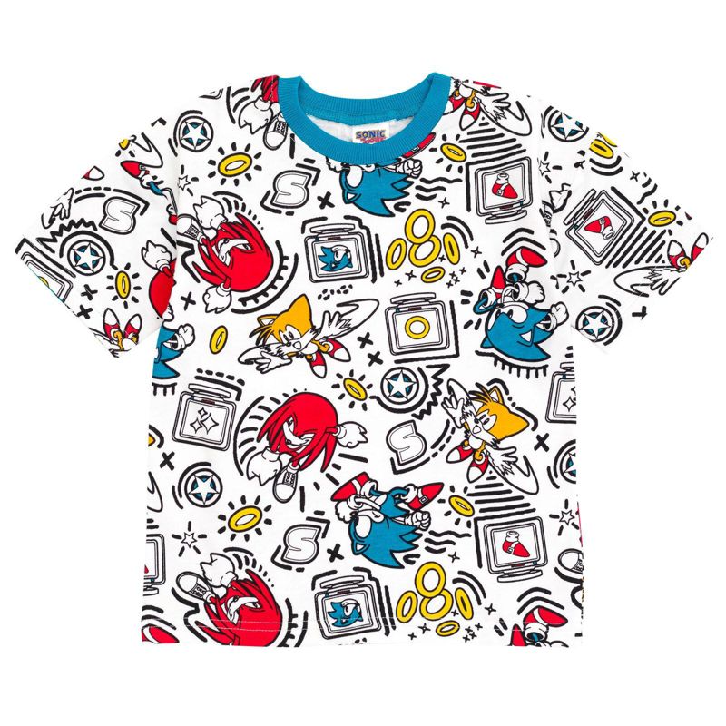 Little Boys (4-16) Sonic the Hedgehog 2-Piece Tee and Shorts Set