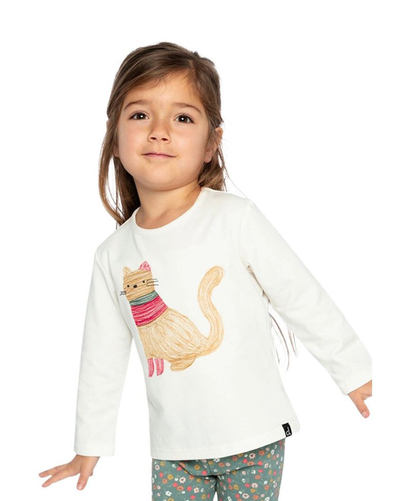 Little Girls 6-8 Cotton Long Sleeve T-Shirt