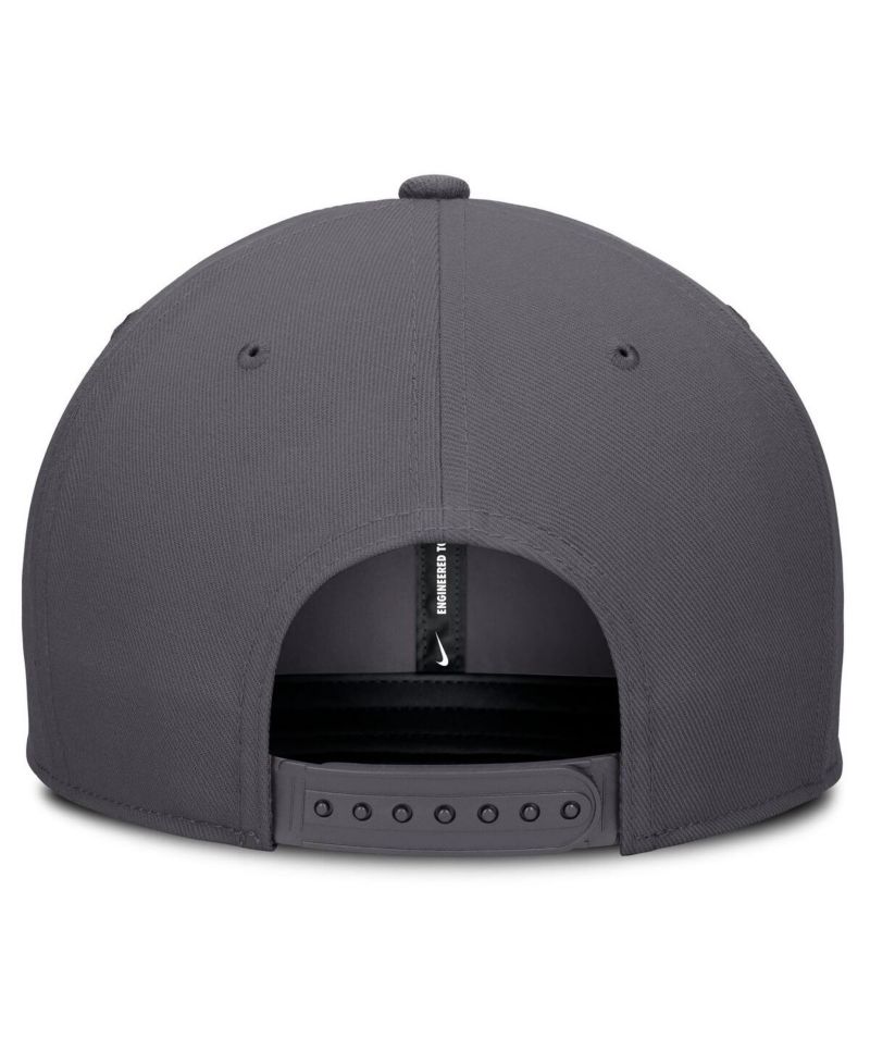Men's Gray Los Angeles Angels Pro Performance Snapback Hat