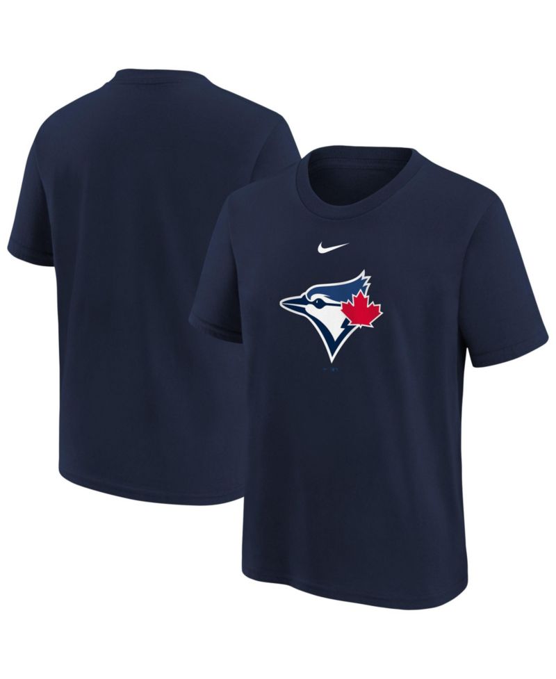 Big Boys and Girls Navy Toronto Blue Jays Large Logo T-Shirt