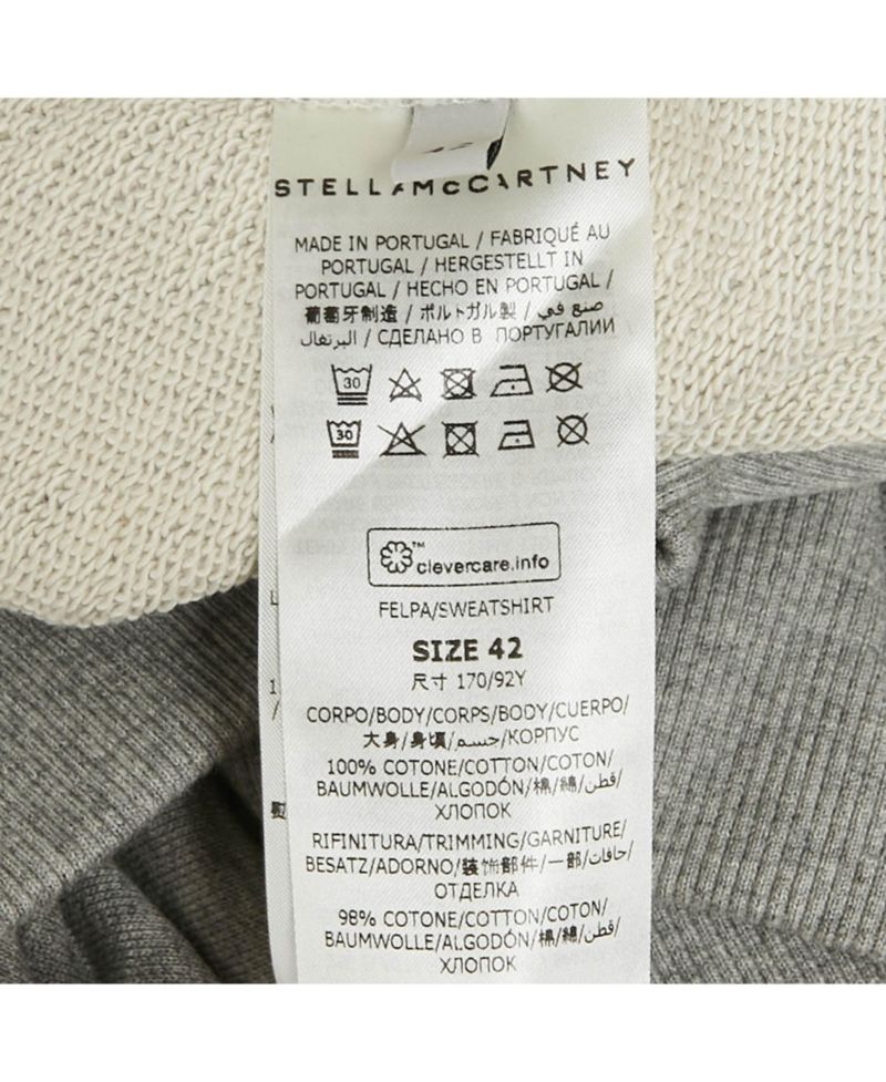 Women's Black Studded Logo Cotton Knit Oversized Sweatshirt