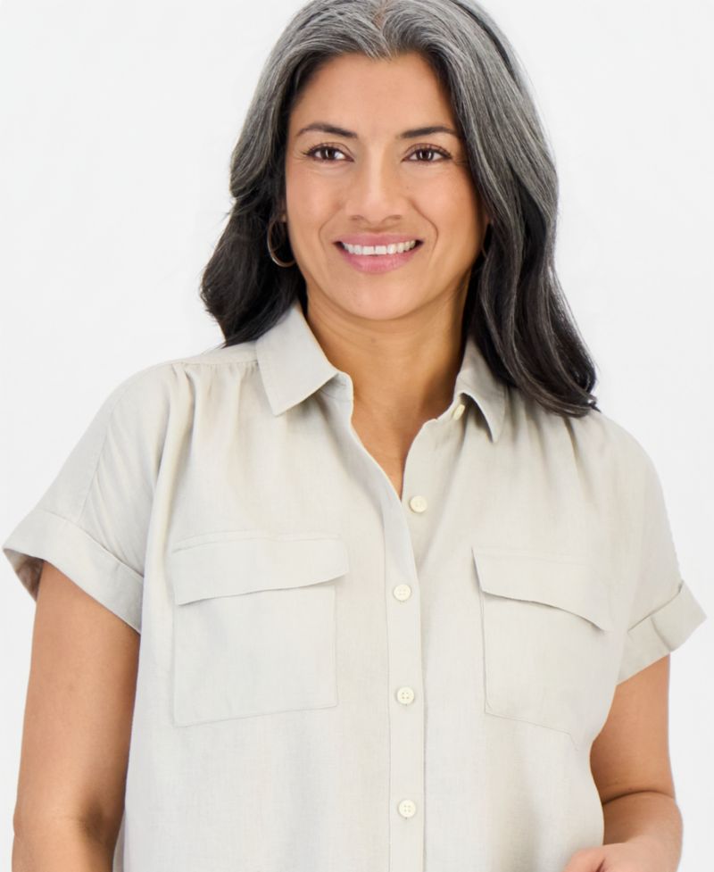 Women's Cuffed Camp Shirt