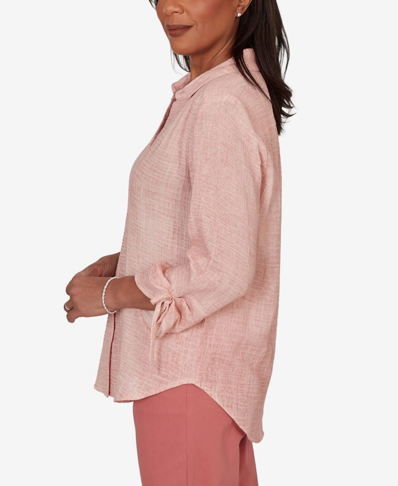 Women's Camden Market Crinkle Gauze Button-Front Top
