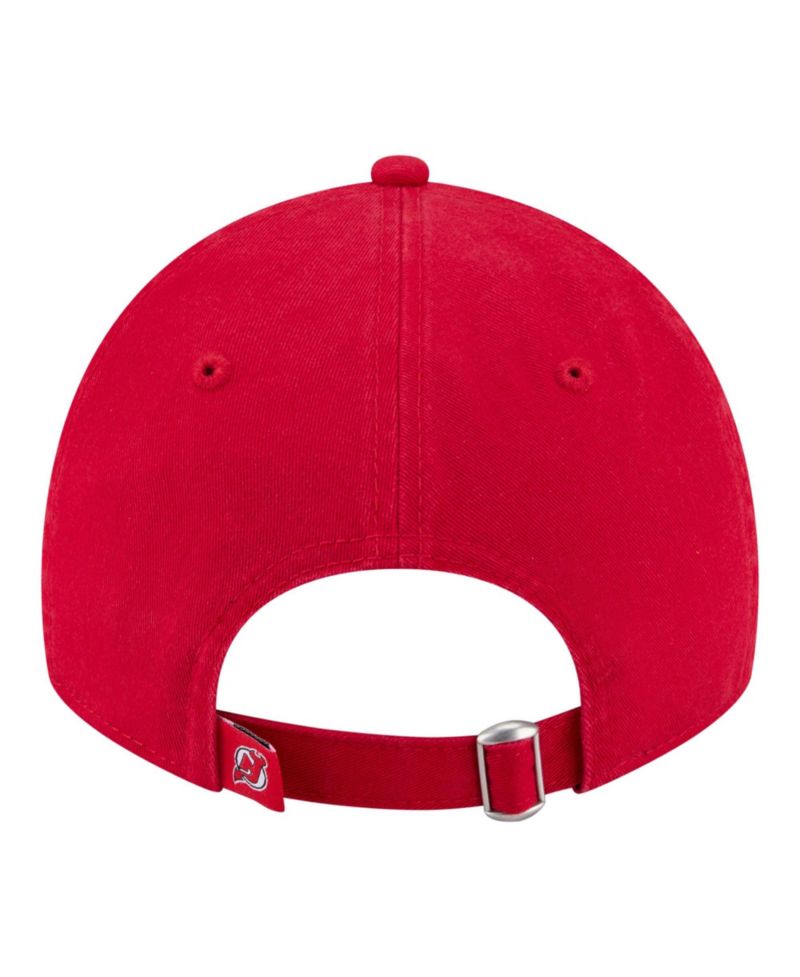 Men's and Women's Red New Jersey Devils Mascot Patch 9TWENTY Adjustable Hat