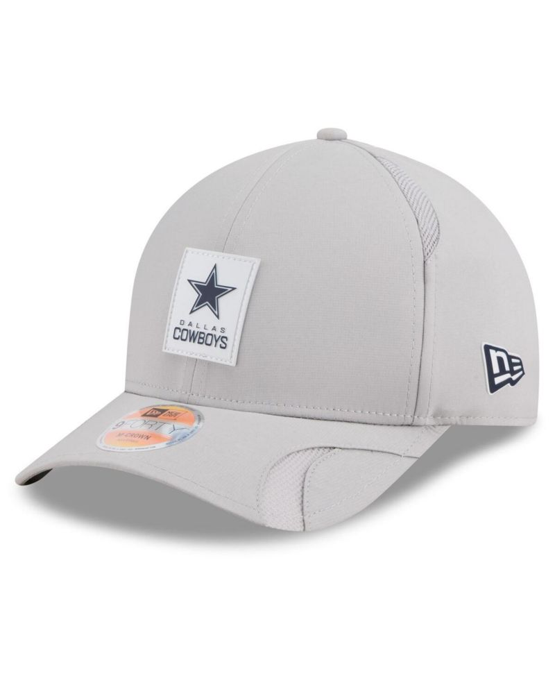 Men's Gray Dallas Cowboys 2025 Sideline M-Crown 9FORTY Adjustable Hat