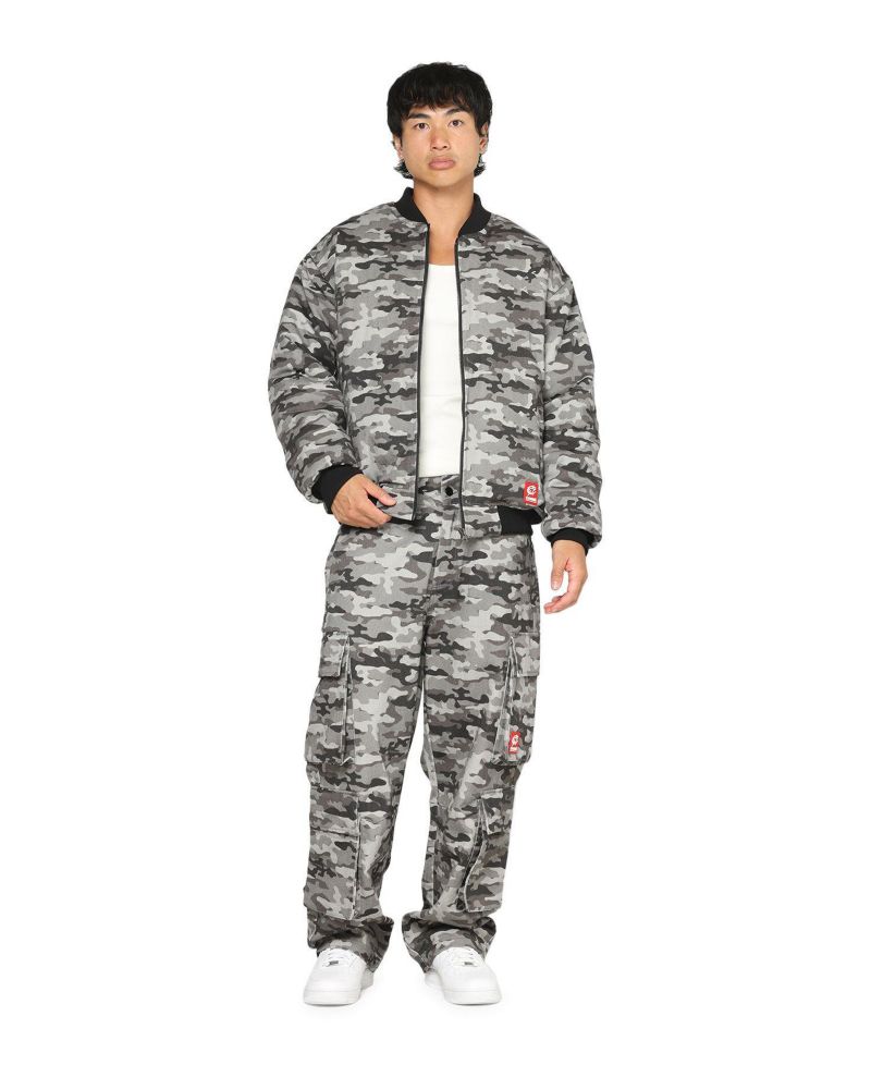 Men's Camo Bomber Lined Jacket