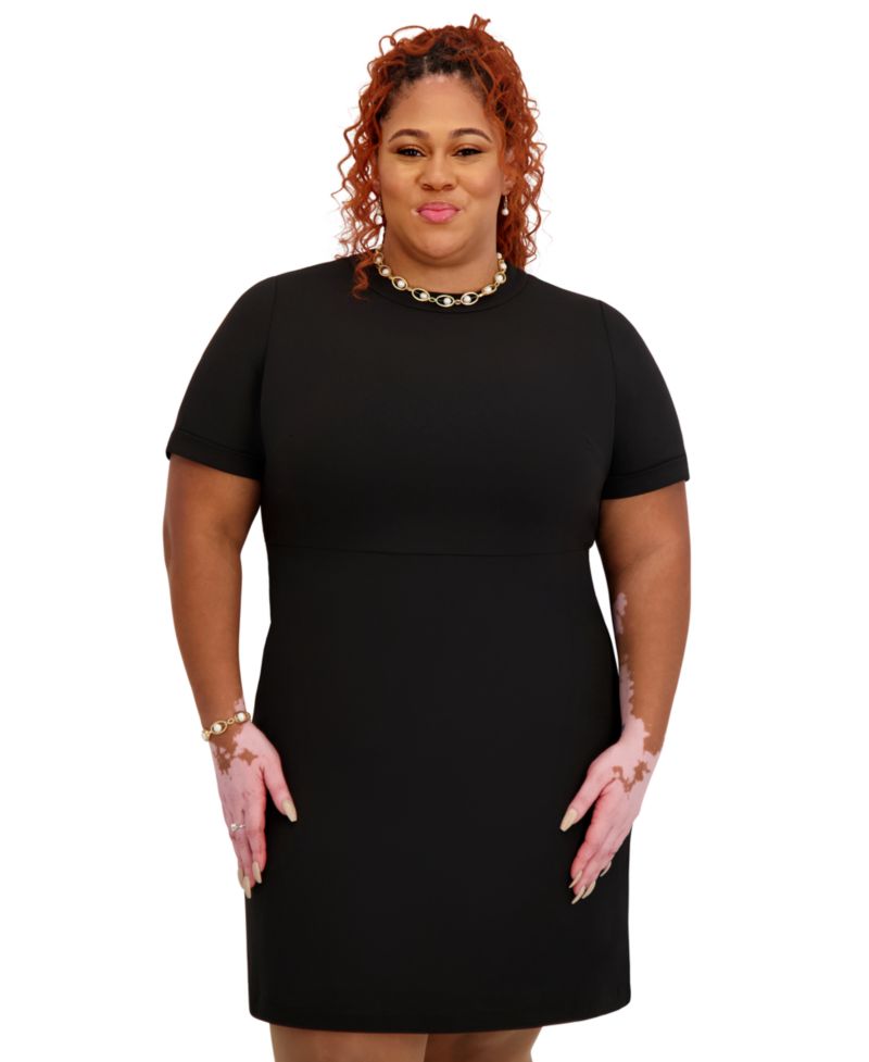 Women's Short Sleeve Crewneck Dress