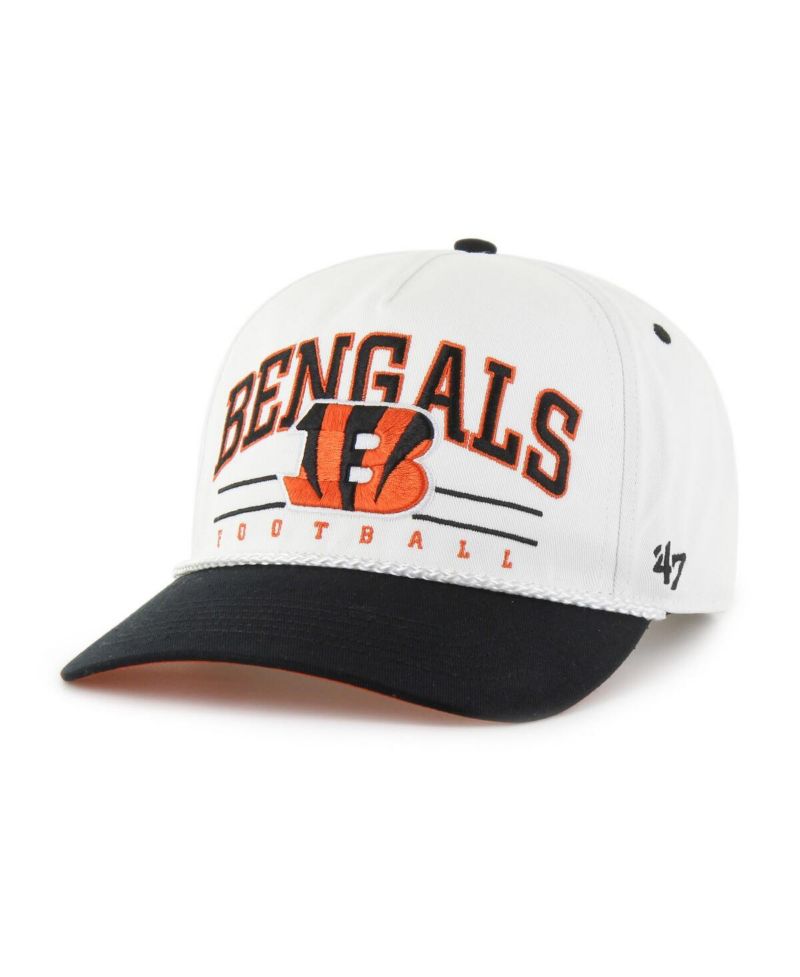 Men's White/Black Cincinnati Bengals Roscoe Two-Toned Hitch Adjustable Hat