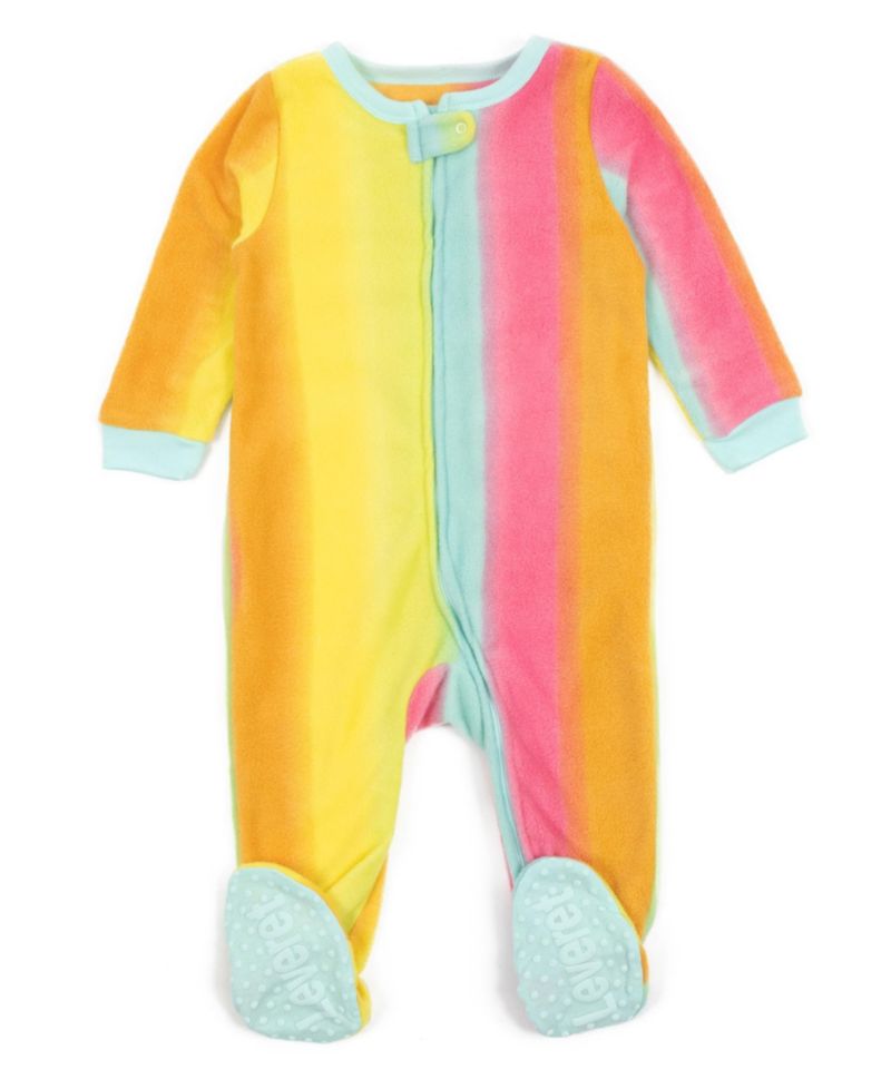 Baby Girls Matching Family One-Piece Sleep 'n Play Fleece Footed Pajamas - Cute and Playful Prints (03M-24M)