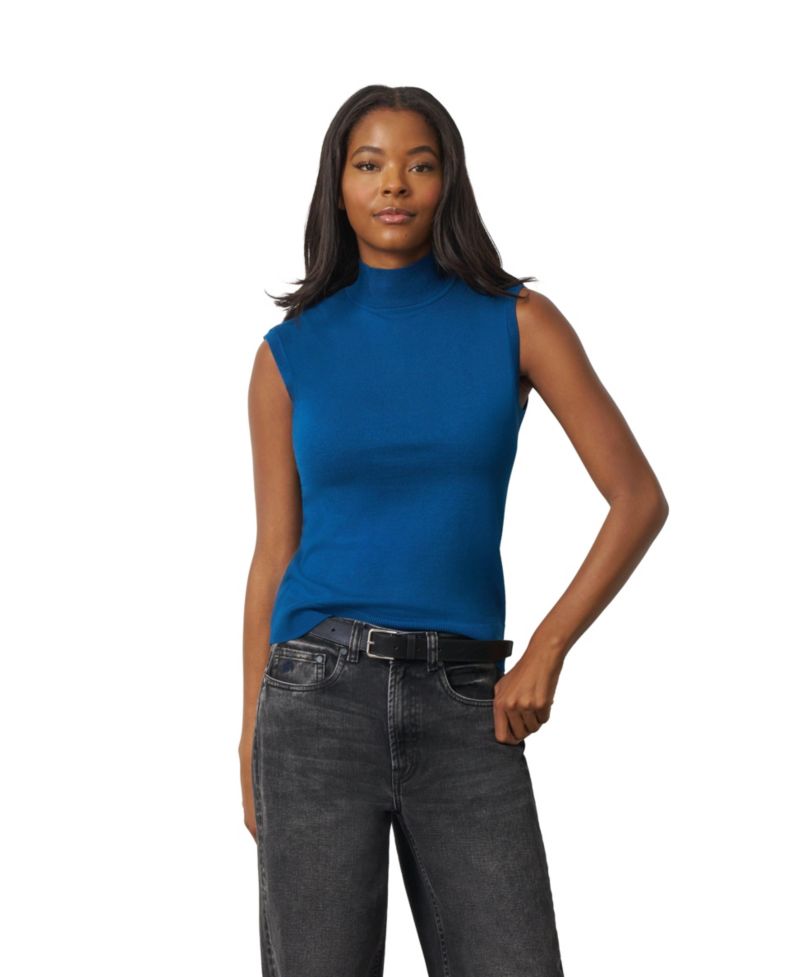 Women's Extended Shoulder Mock Neck Sweater
