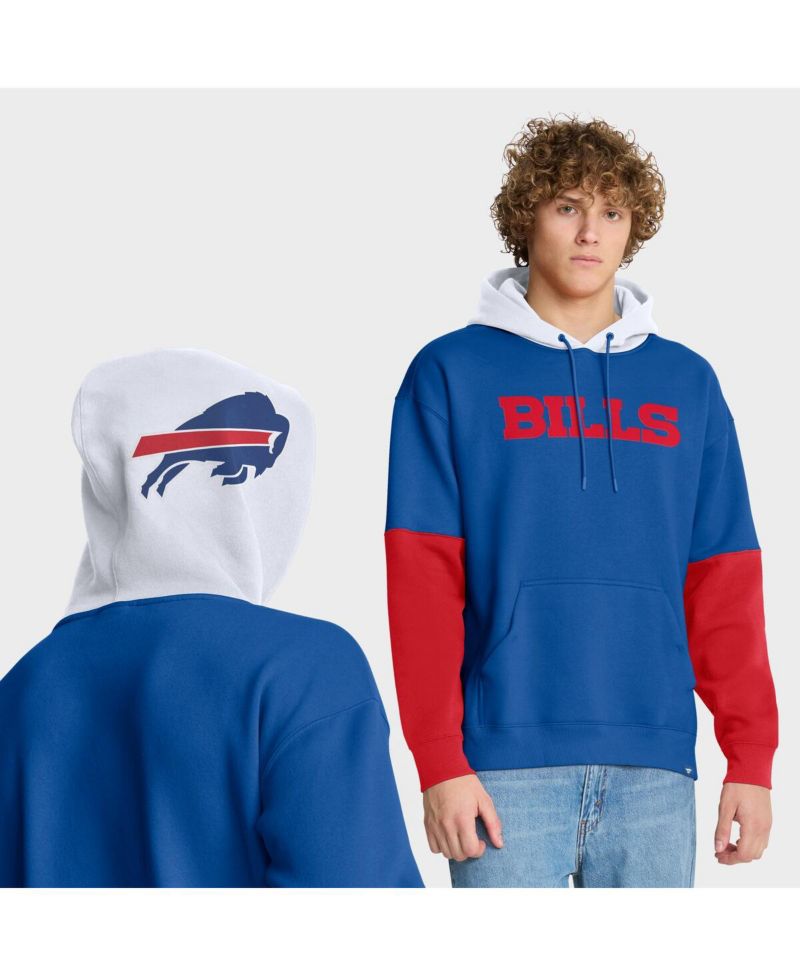 Men's Royal Buffalo Bills Helmet Pullover Hoodie